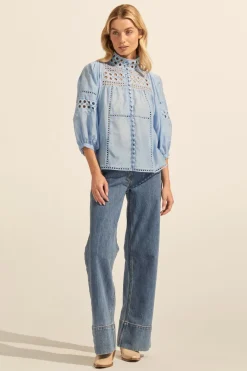 Dedicate Top-Pale Blue|zoe kratzmann Online