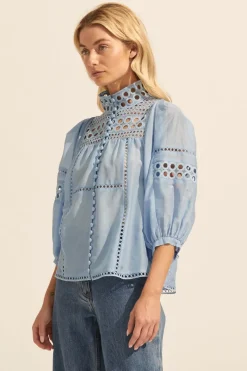 Dedicate Top-Pale Blue|zoe kratzmann Online