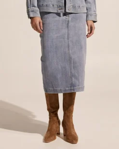 Element Skirt-Washed Denim|zoe kratzmann Hot