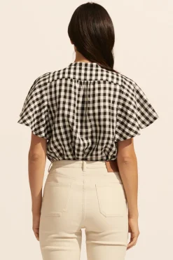 Essence Top-Black Check|zoe kratzmann