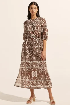 Explore Dress-Choc Mosaic|zoe kratzmann Clearance