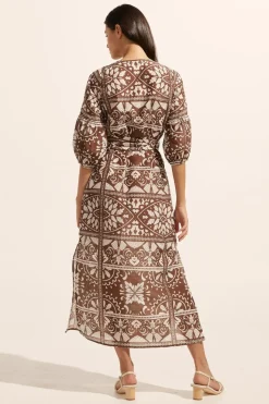 Explore Dress-Choc Mosaic|zoe kratzmann Clearance