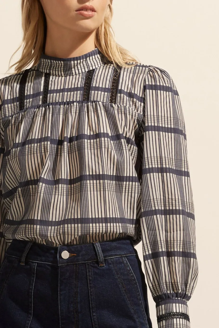 Faze Top-Ink/Porcelain Check|zoe kratzmann