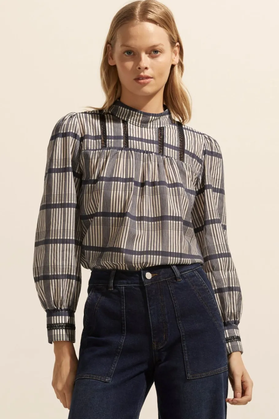 Faze Top-Ink/Porcelain Check|zoe kratzmann