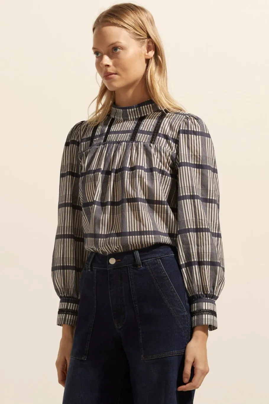 Faze Top-Ink/Porcelain Check|zoe kratzmann