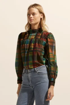 Faze Top-Kaleidoscope Check|zoe kratzmann