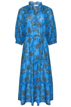 Field Dress-Azure Botanic|zoe kratzmann Hot