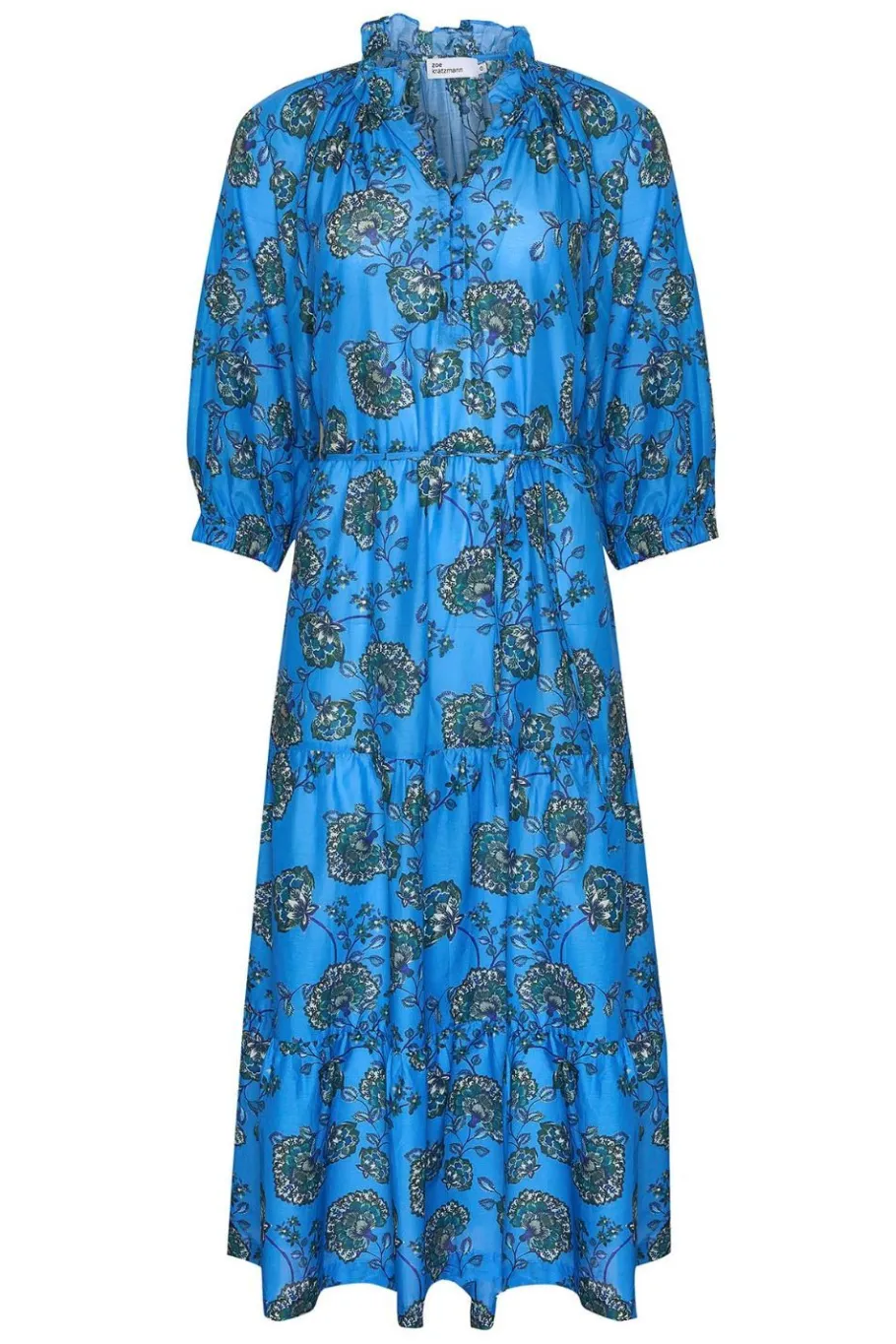 Field Dress-Azure Botanic|zoe kratzmann Hot