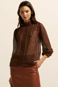 Focus Top-Chocolate|zoe kratzmann New