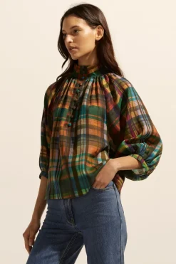 Fuse Top-Kaleidoscope Check|zoe kratzmann Clearance