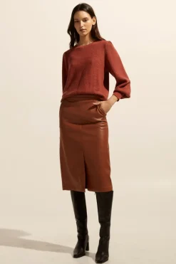 Gather Knit-Clay|zoe kratzmann Discount