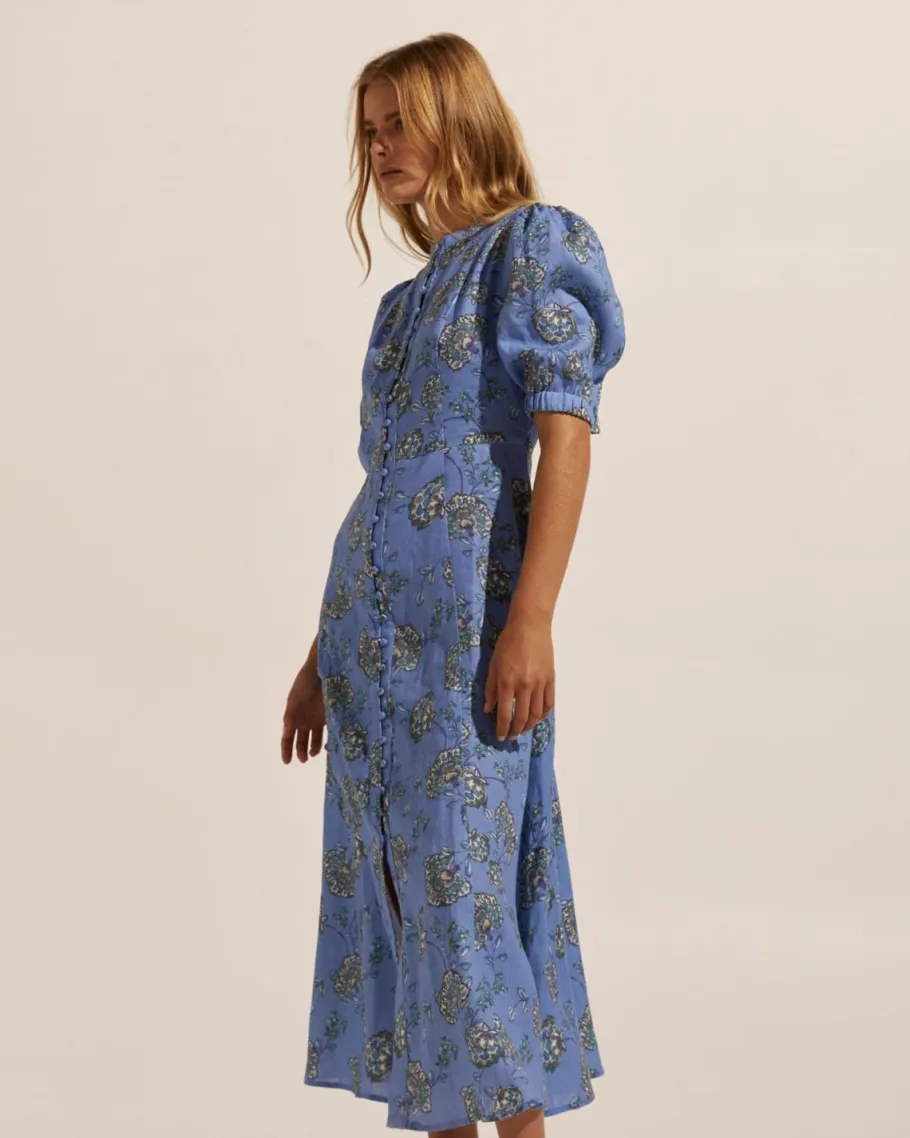 Impulse Dress-Azure Botanic|zoe kratzmann