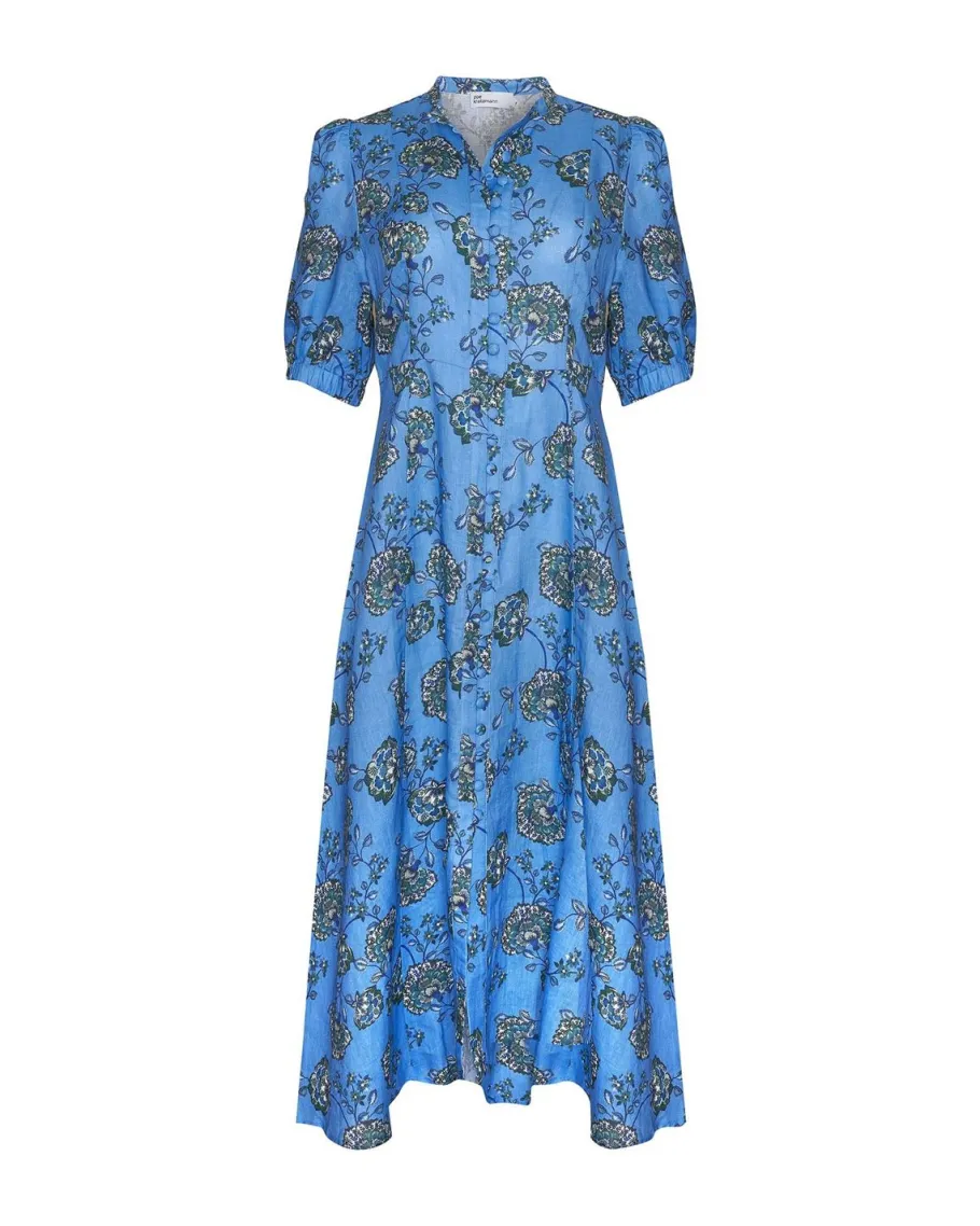 Impulse Dress-Azure Botanic|zoe kratzmann