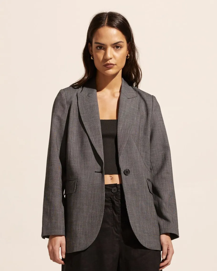 Index Jacket-Charcoal Mini|zoe kratzmann