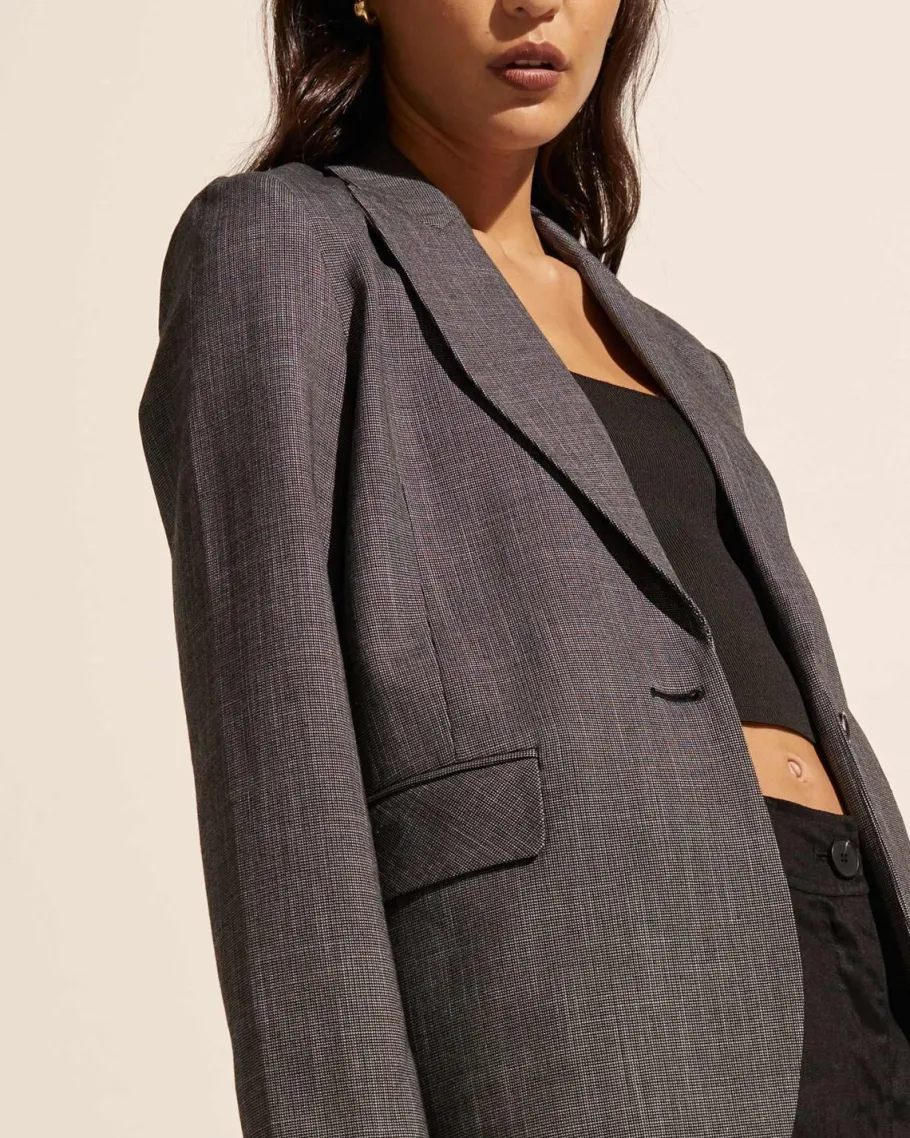 Index Jacket-Charcoal Mini|zoe kratzmann