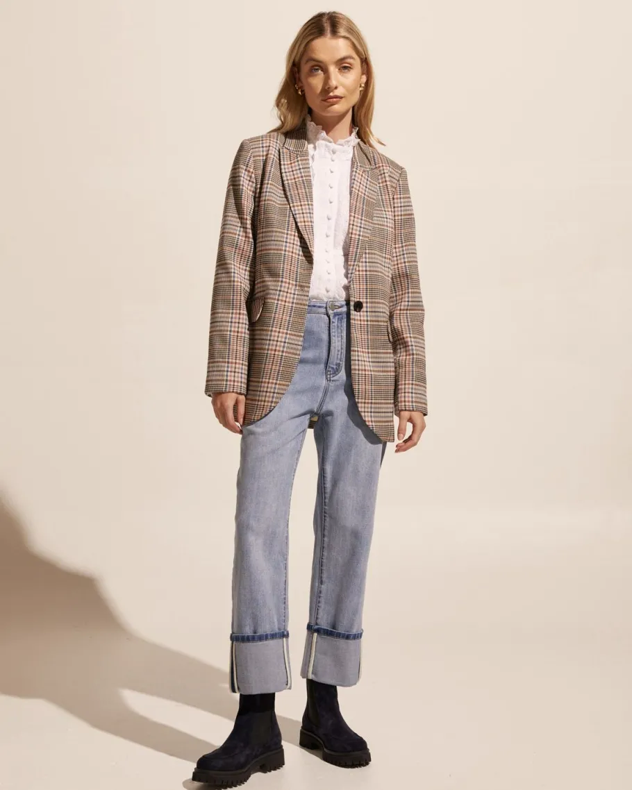 Index Jacket-Musk Check|zoe kratzmann Outlet