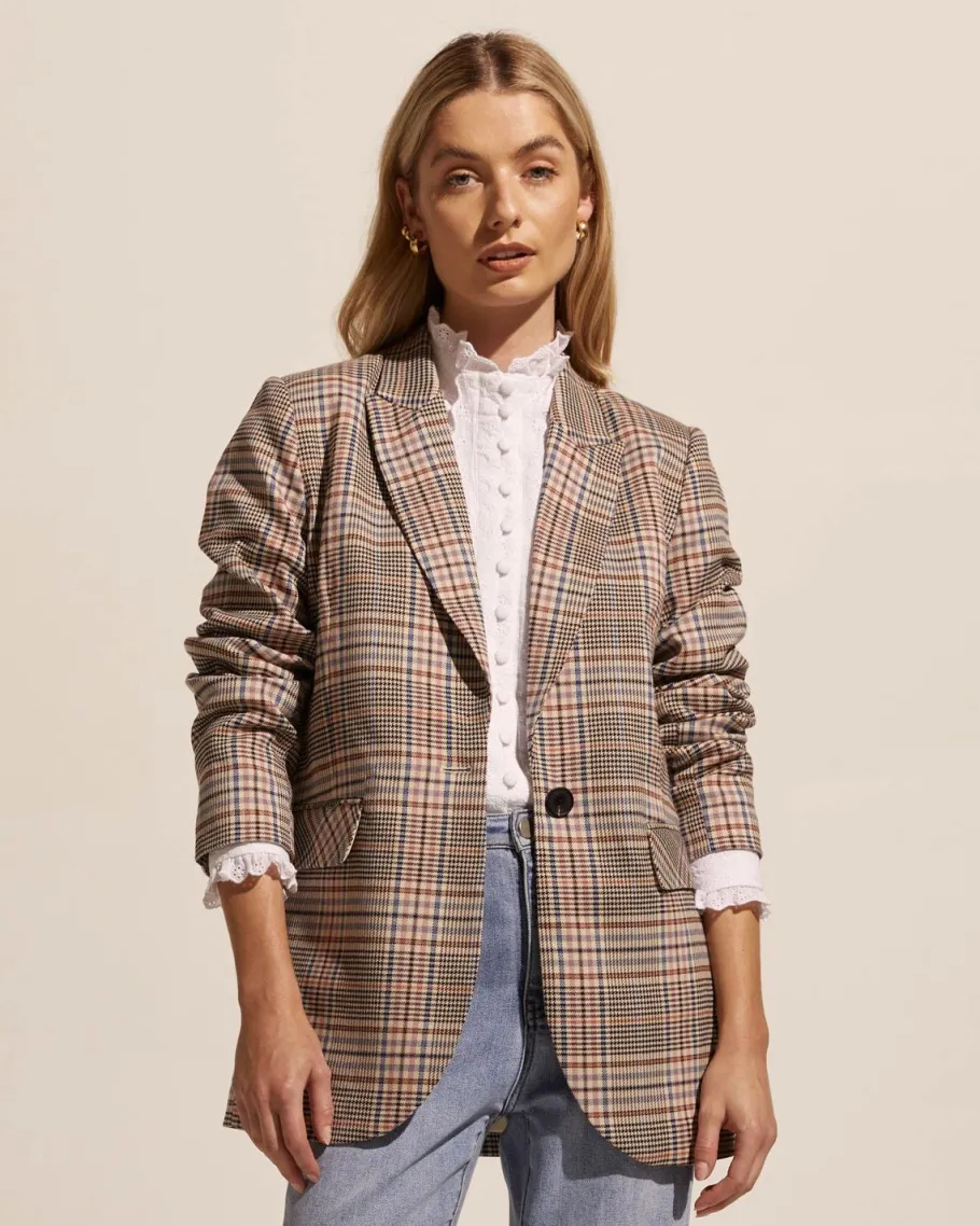 Index Jacket-Musk Check|zoe kratzmann Outlet