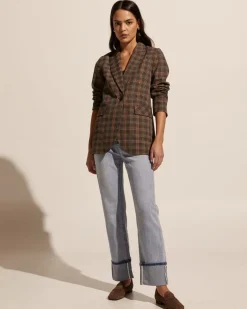 Index Jacket-Toasted Check|zoe kratzmann Outlet