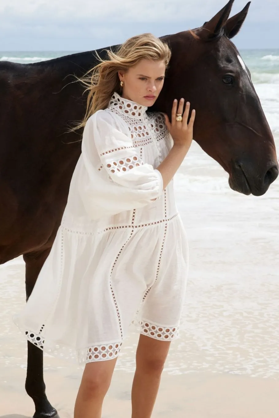 Intrigue Dress-Porcelain|zoe kratzmann Hot