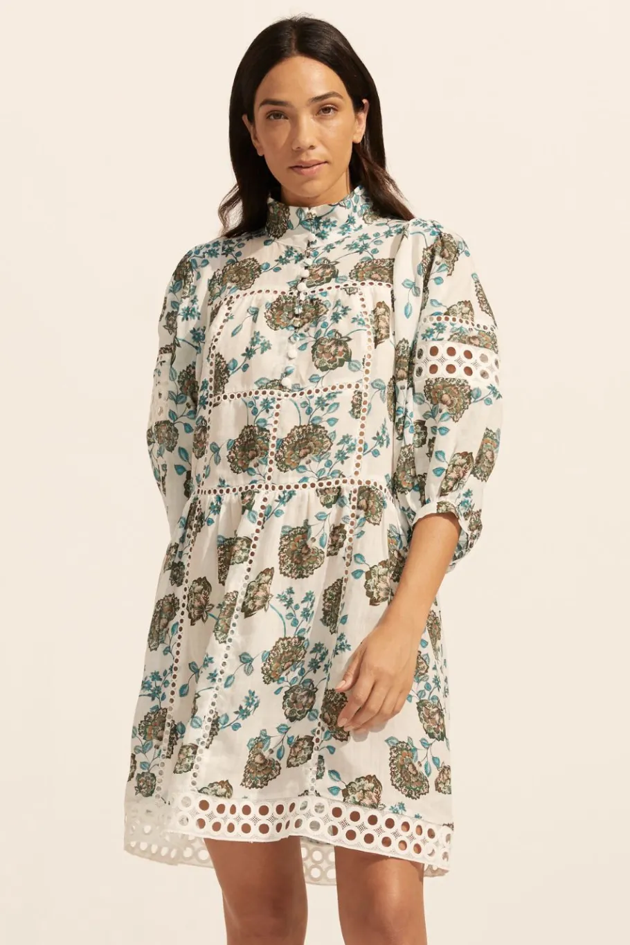 Intrigue Dress-Sage Botanic|zoe kratzmann