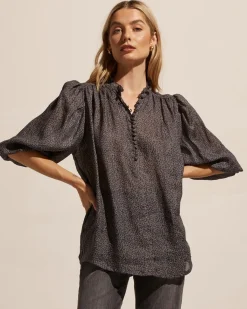 Lilt Top-Graphite Leopard|zoe kratzmann