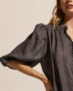Lilt Top-Graphite Leopard|zoe kratzmann