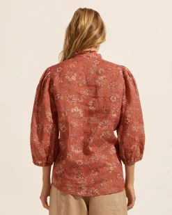 Lilt Top-Rust Paisley|zoe kratzmann Best