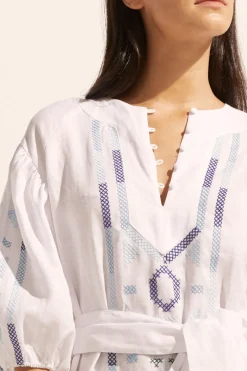 Limbo Dress-Azure Embroid|zoe kratzmann Sale