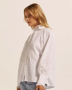 Linger Top-Porcelain|zoe kratzmann Discount
