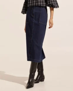 Loft Skirt-Dark Denim|zoe kratzmann Outlet