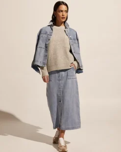 Loft Skirt-Washed Denim|zoe kratzmann Sale
