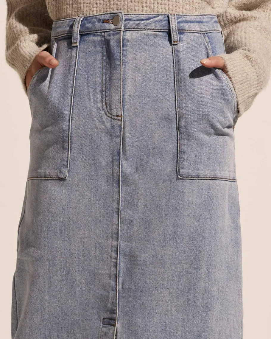 Loft Skirt-Washed Denim|zoe kratzmann Sale