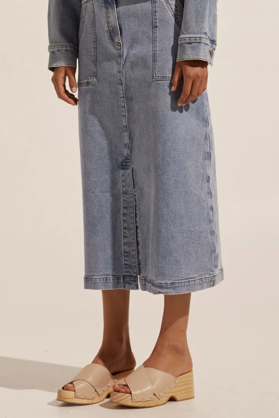 Loft Skirt-Washed Denim|zoe kratzmann Best