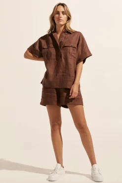 Medley Top-Carob|zoe kratzmann