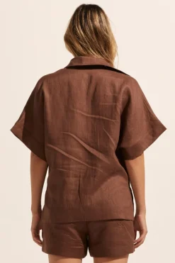 Medley Top-Carob|zoe kratzmann