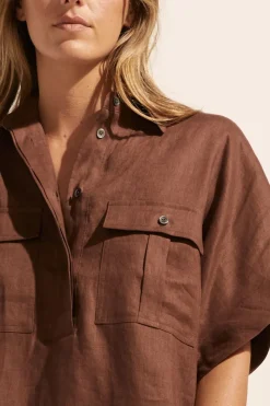 Medley Top-Carob|zoe kratzmann