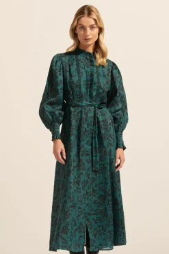 Melody Dress-Green Floral|zoe kratzmann Clearance
