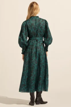 Melody Dress-Green Floral|zoe kratzmann Clearance