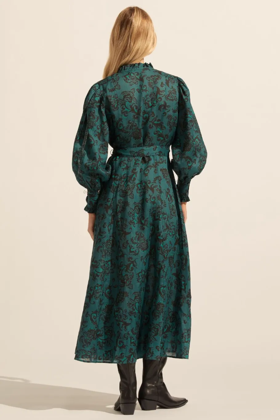 Melody Dress-Green Floral|zoe kratzmann Clearance