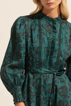 Melody Dress-Green Floral|zoe kratzmann Clearance