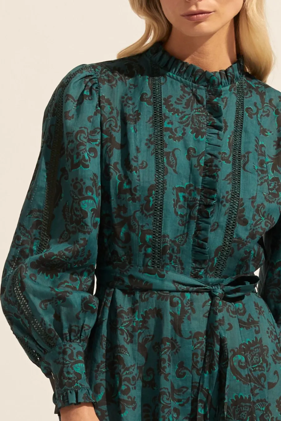 Melody Dress-Green Floral|zoe kratzmann Clearance