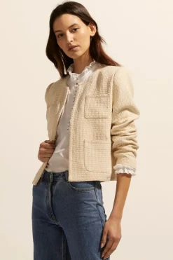 Patron Jacket-Ecru Boucle|zoe kratzmann
