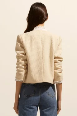 Patron Jacket-Ecru Boucle|zoe kratzmann