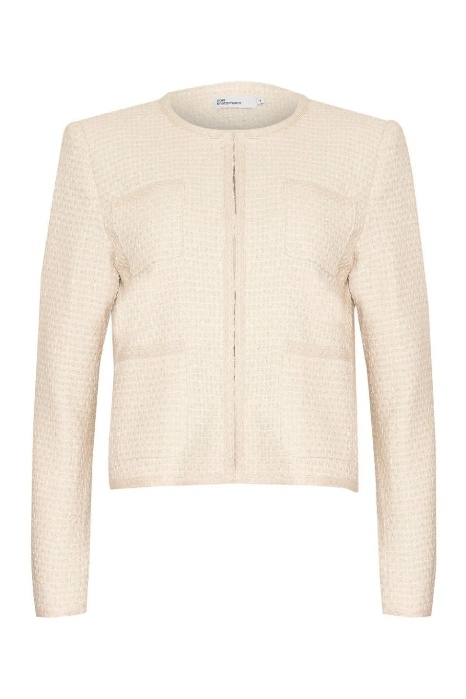 Patron Jacket-Ecru Boucle|zoe kratzmann