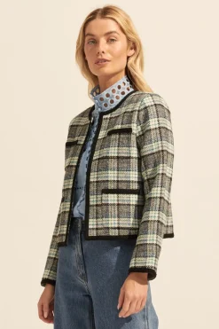 Patron Jacket-Green Check|zoe kratzmann Hot