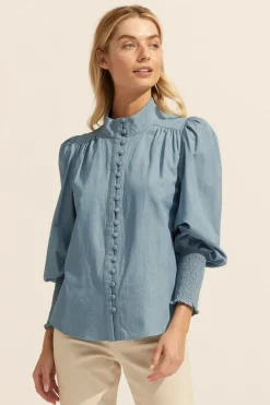 Pier Top-Chambray|zoe kratzmann Best