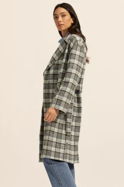 Pillar Coat-Green Check|zoe kratzmann Sale