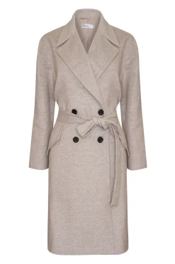 Pillar Coat-Stone Mini Check|zoe kratzmann Discount