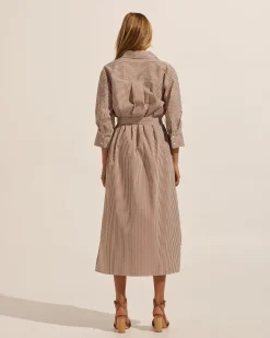 Pinpoint Dress-Cafe Stripe|zoe kratzmann Hot