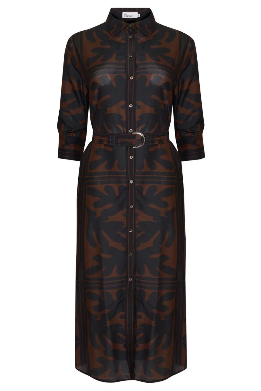 Pinpoint Dress-Choc Frond|zoe kratzmann Discount
